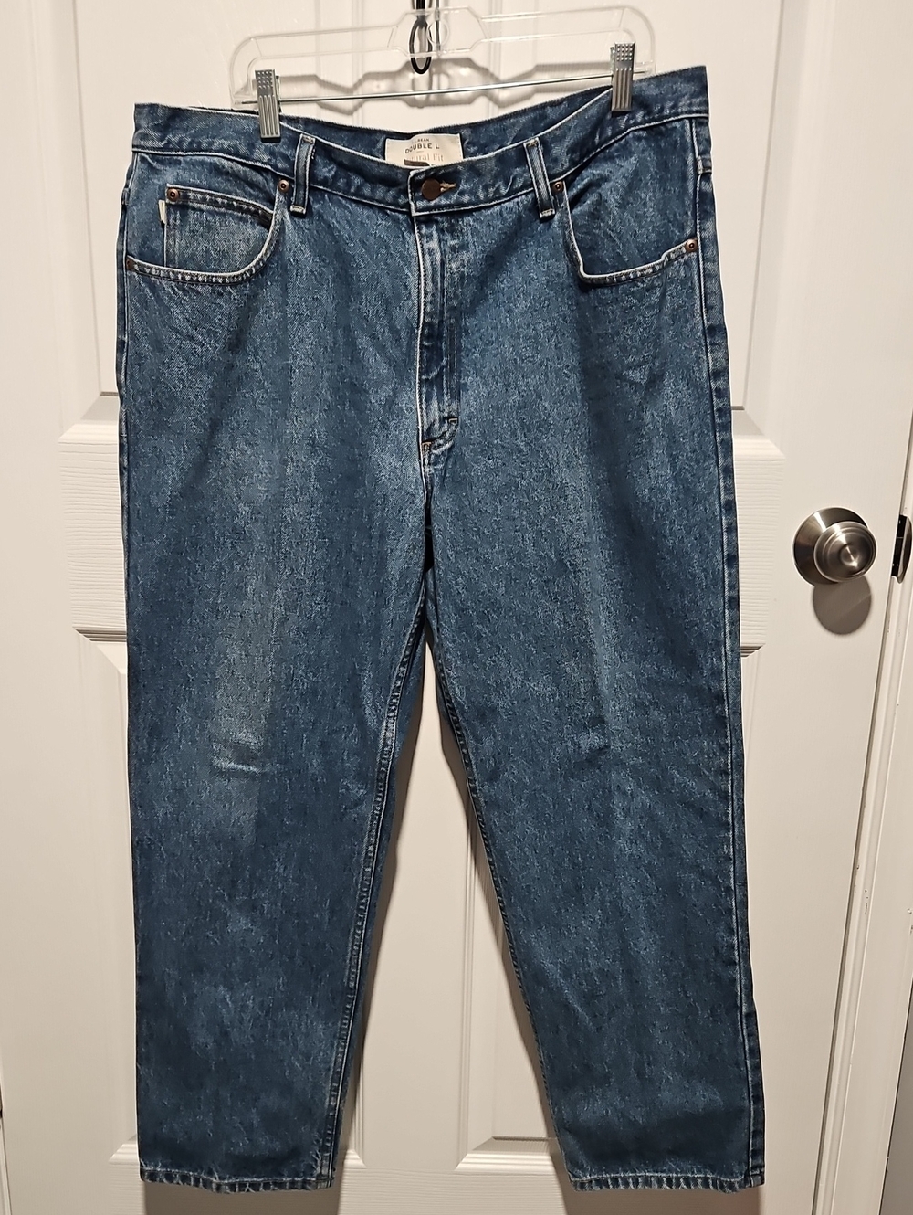 Vintage L.L. Bean Double L Jeans Mens 40x29 Natural Fit Blue Denim Y2K 90s